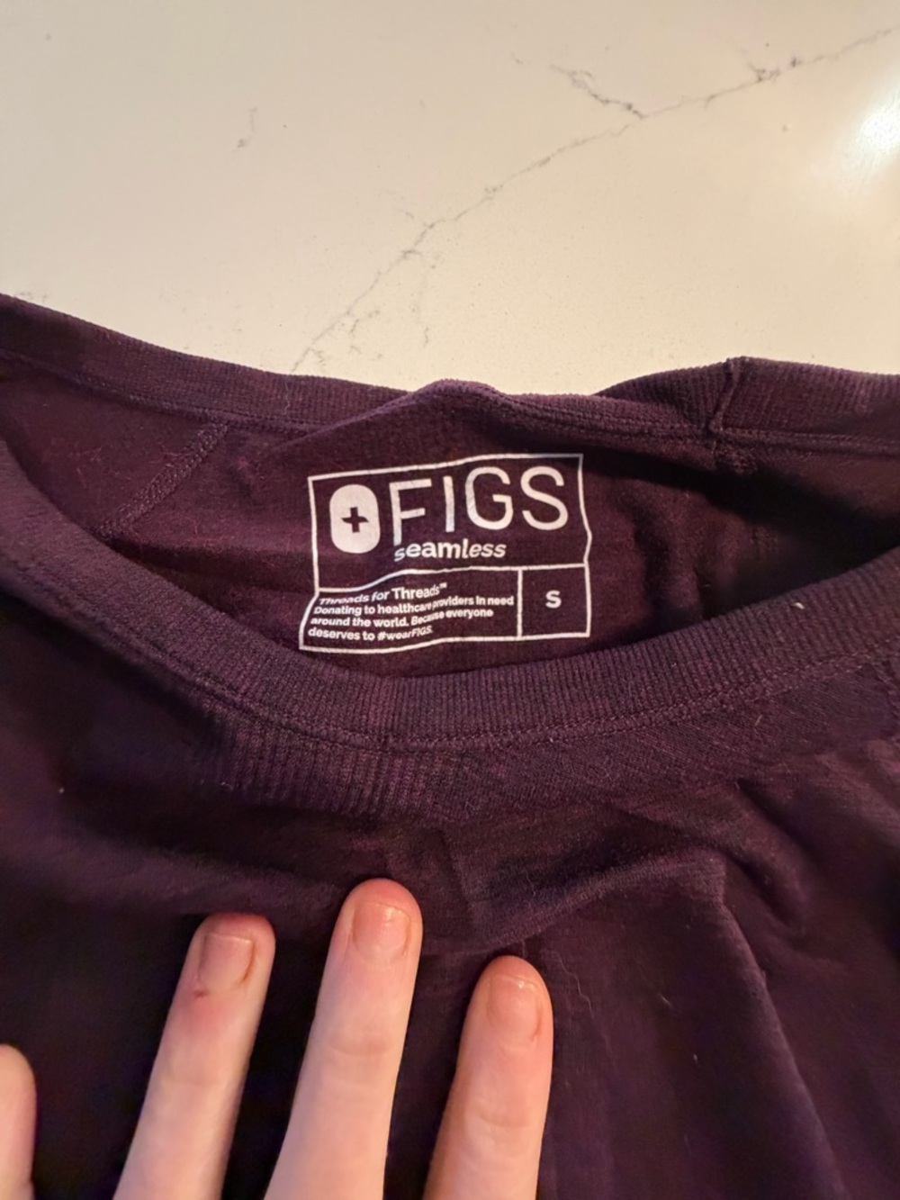 FIGS Seamless Top 5 total, black, plum, beige, burgundy, teal - Picture 9 of 11